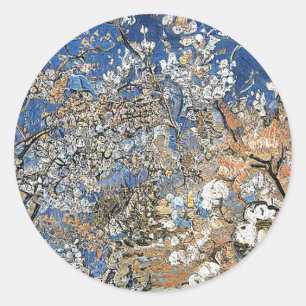 BOOMBLOESEM RONDE STICKER