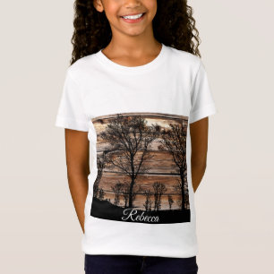 Boombos Silhouette op de schuurplaat T-Shirt