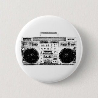 Boombox 1980 ronde button 5,7 cm