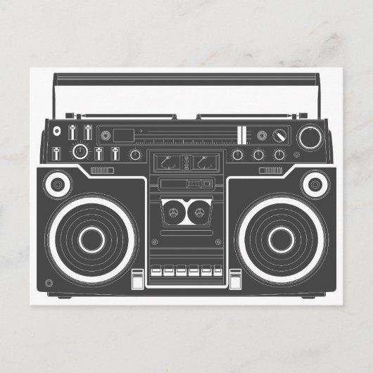 Boombox 80 briefkaart (Voorkant)