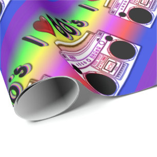 Boombox 80's Retro Cadeaupapier