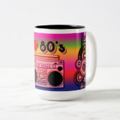 Boombox 80's Retro Coffee Mok 2 (Voorkant rechts)