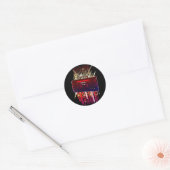 Boombox Blast Ronde Sticker (Envelop)