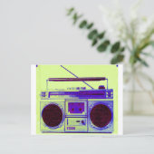 Boombox Briefkaart (Staand voorkant)