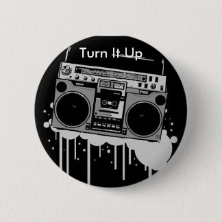 Boombox Button: Sound-Echo-Design Ronde Button 5,7 Cm