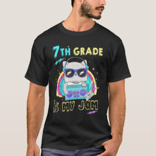 Boombox Cassette Leraren Kinder 7e klas I T-shirt