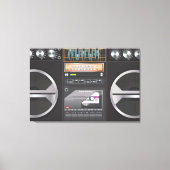 Boombox Ghetto Blaster Canvas Afdruk (Voorkant)