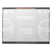 Boombox Ghetto Blaster Notitieblok (Voorkant)