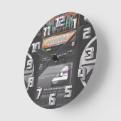 Boombox Ghetto Blaster Ronde Klok (Hoek)