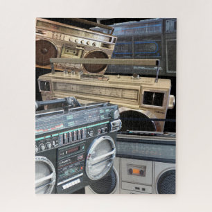 Boombox Ghetto Blaster uit 80-inch benomen Legpuzzel