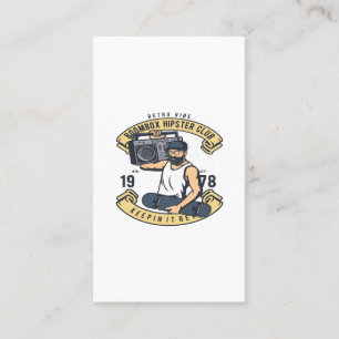 Boombox Hipster Club Visitekaartje