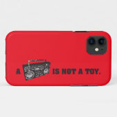 Boombox is geen Speelgoed Case-Mate iPhone Case (Achterkant (horizontaal))