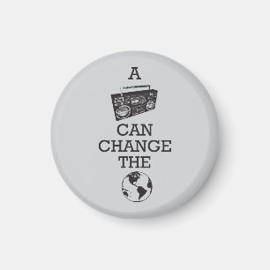 Boombox kan de wereld veranderen magneet