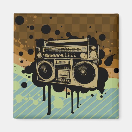 Boombox Magneet (Voorkant)