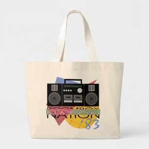 Boombox Nation 83 Grote Tote Bag