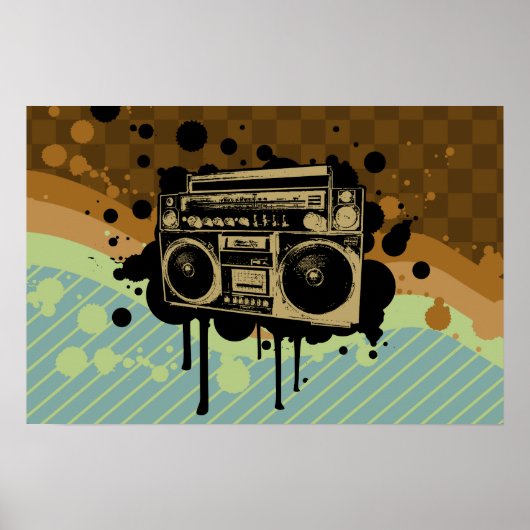 Boombox Poster (Voorkant)
