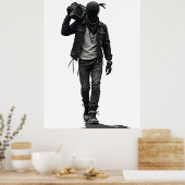 Boombox Poster (Keuken)