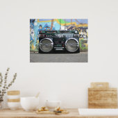 Boombox-Poster Poster (Keuken)