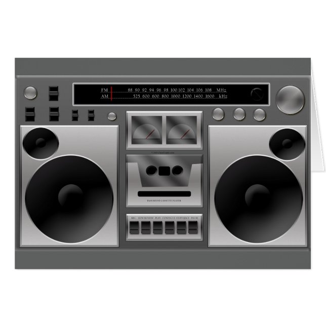 Boombox Radio Grafisch (Voorkant Horizontaal)