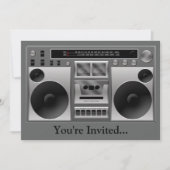 Boombox Radio Grafisch Kaart (Voorkant)