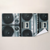 Boombox radio vintage (Serviette de bain)