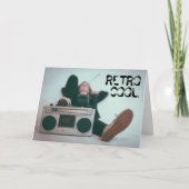 Boombox Retro 80s Cool Verjaardag Kaart (Voorkant)