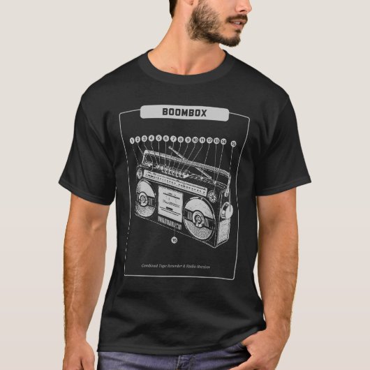 Boombox T-shirt (Voorkant)