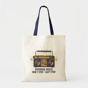 Boombox Vintage Straatcultuur Tote Bag