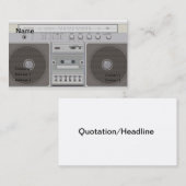 Boombox Visitekaartje (Voorkant / Achterkant)