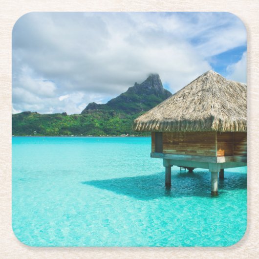 Boombungalow, Bora Bora onderzetter (Voorkant)