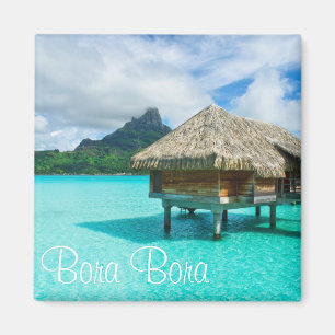 Boombungalow, Bora Bora text magnet Magneet