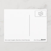 Boombungalow Bora Bora White text briefkaart (Achterkant)