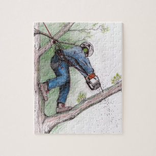 Boomchirurg Arborist Lumberjack Legpuzzel