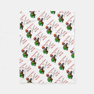 Boomchirurg Arborist op het werk cadeau Chainzaag Fleece Deken