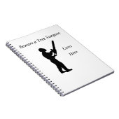 Boomchirurg Arborist op het werk cadeau Chainzaag Notitieboek (Rechterzijde)