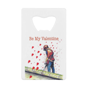 Boomchirurg Arborist Valentijn Card Kredietkaart Flessenopener