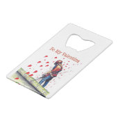 Boomchirurg Arborist Valentijn Card Kredietkaart Flessenopener (Voorkant Gekanteld)