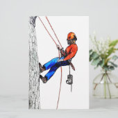 Boomchirurg Briefpapier (Staand voorkant)