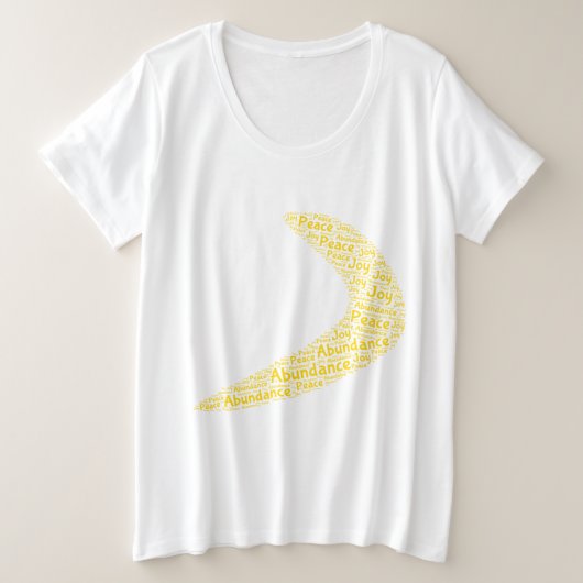 Boomerang abondance, paix, joie (Design devant)