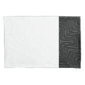 Boomerang Black en White Tribal Kussensloop (Voorkant-Links)