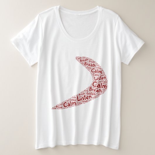 Boomerang Calme, respirer, écouter (Design devant)