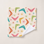 Boomerang de style milieu de siècle avec explosion (Gant de toilette)