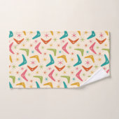 Boomerang de style milieu de siècle avec explosion (Serviette à main)
