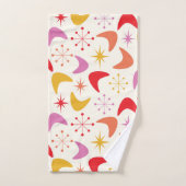 Boomerang du milieu du siècle et étoiles atomiques (Serviette à main)