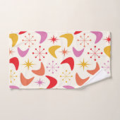 Boomerang du milieu du siècle et étoiles atomiques (Serviette à main)