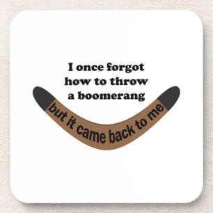 Boomerang Joke Bier Onderzetter