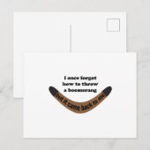 Boomerang Joke Briefkaart (Voorkant / Achterkant)