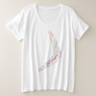 Boomerang kracht, moed, doorzettingsvermogen grote maat t-shirt