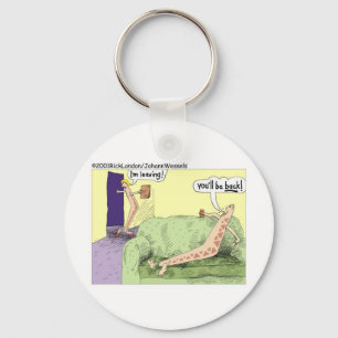 Boomerang Relagionships Funny Cartoon Gifts & T -  Sleutelhanger