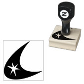 Boomerang & Star Rubberstempel (Gestempeld)